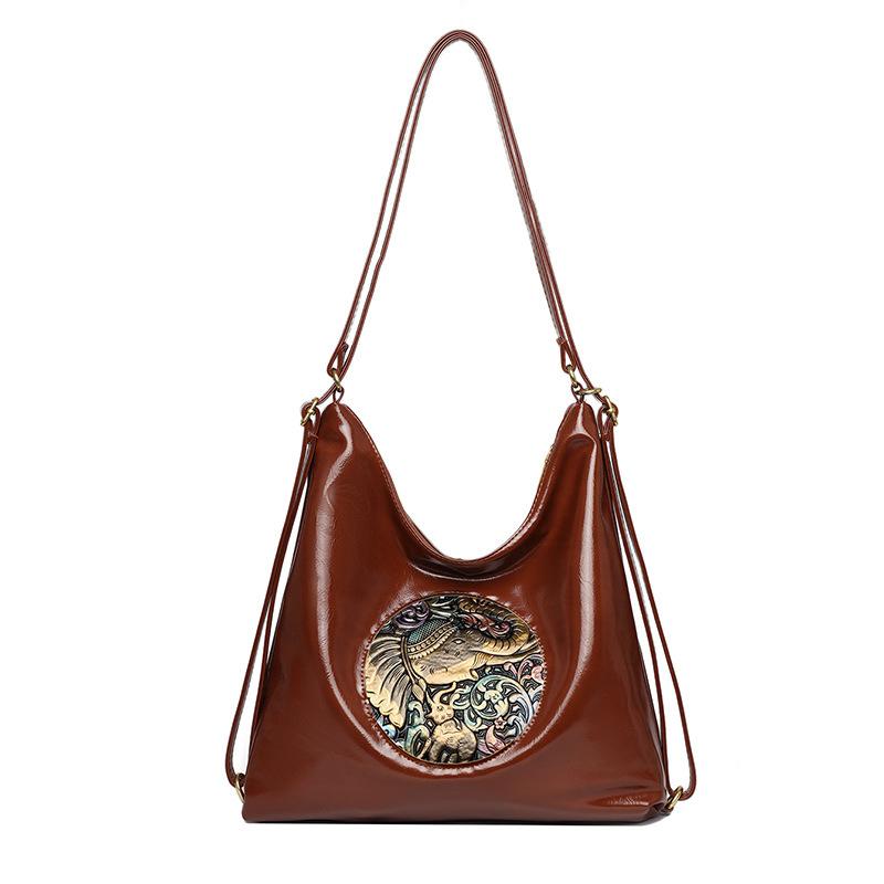 New casual women's shoulder bag large capacity premium underarm bag retro versatile tote bag