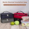 Insulated Lunch Bag for Adults Kids 3.2L Compact Oxford Fabric Thermal Tote Portable Leakproof Food Container Carrier for Office School Picnics