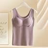 Thermal Tank Top for Women Sleeveless Underwear Top Padded Camisole Undershirt Winter Warm Base Layer for Cold Weather