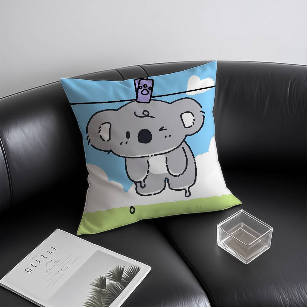 Niedlicher R-res-trainierter Tier-Anime Kwaii Kissenbezug Milbenabweisend Unsichtbarer Reißverschluss Sofa Bett