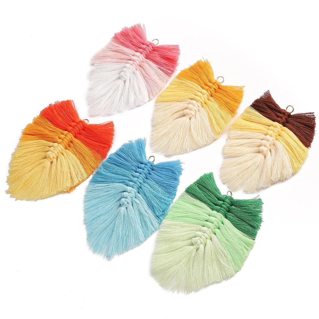 Tassel Woven Pendant Charm for DIY Bag Keychain Accessories