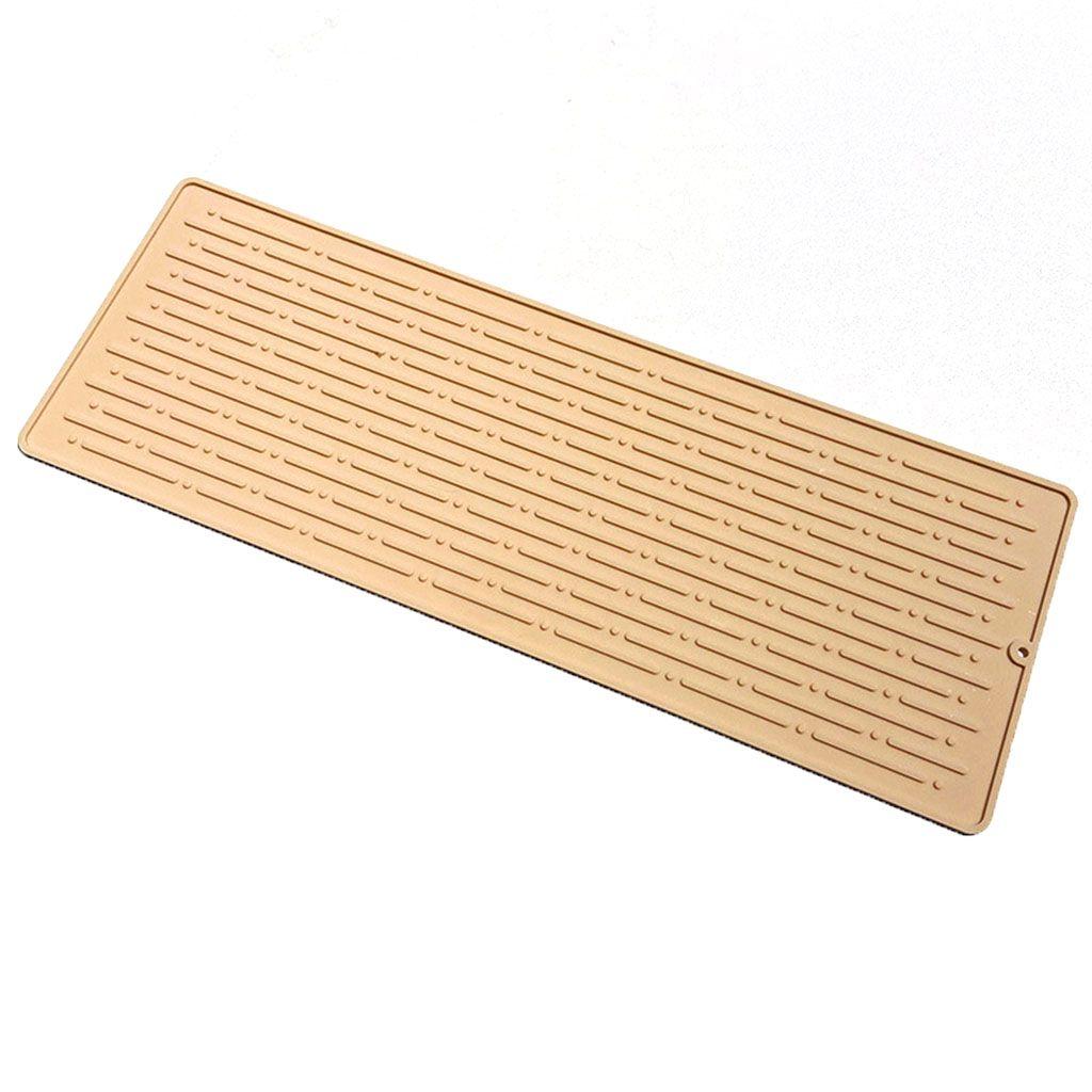 3 Sizes for Counter Draining Durable Heat Resistant Dish Mat Place Mat Cushion Pad Drying Pad