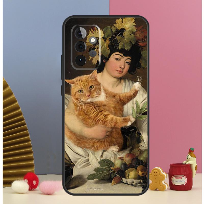 Funny Cat Art Aesthetics Case For Samsung Galaxy A54 A34 A24 A14 A51 A71 A12 A32 A52 A72 A13 A33 A53 A25 A15 Cover