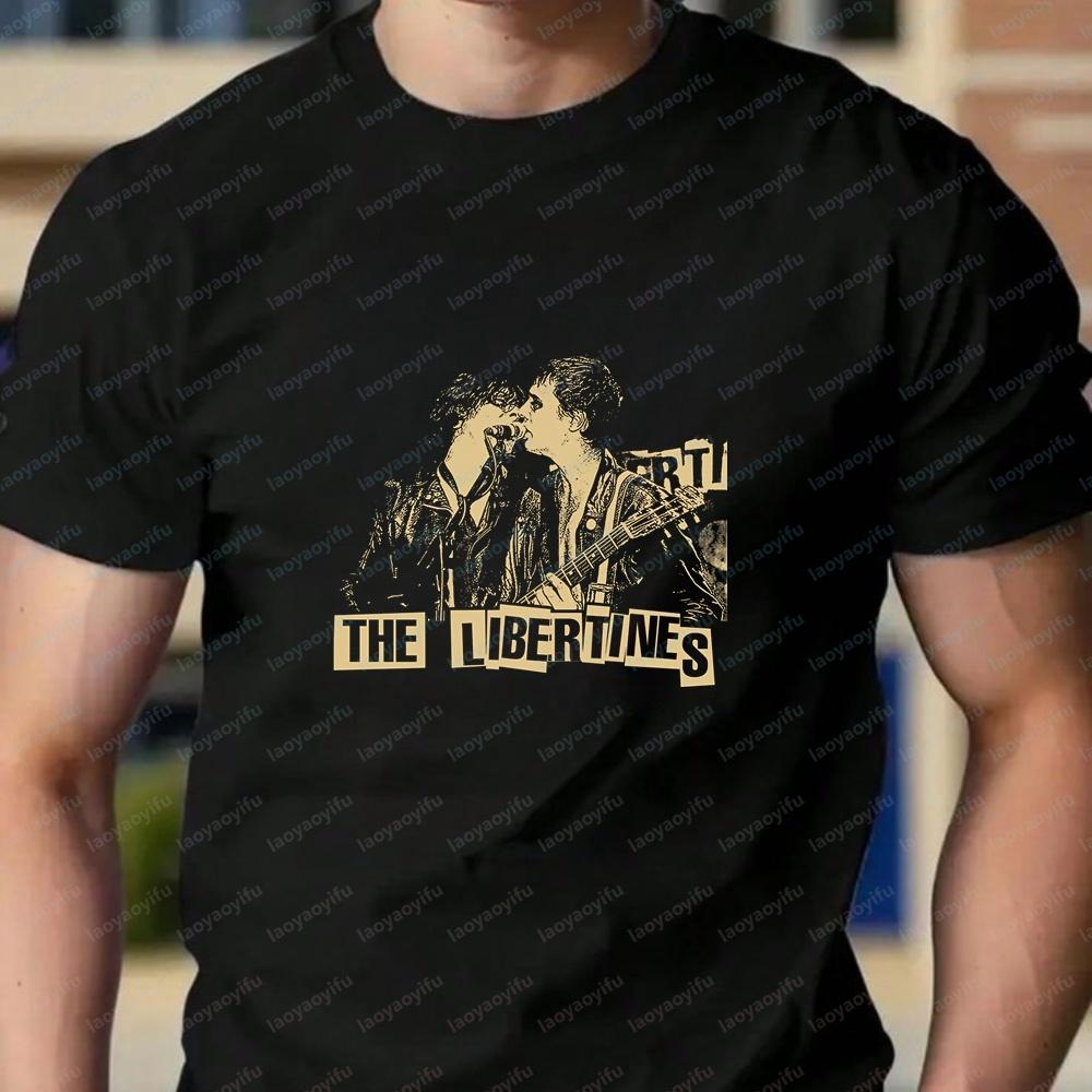 Retro Rock Band The Libertines Men's T-shirts and Tank Tops - Summer Short-sleeved Men's and Women's Comfortable T-shirts