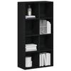 Bookshelf Black Oak Effect 66 x 30 x 130 cm Engineered Wood