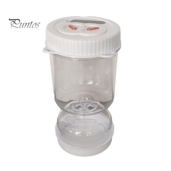 

Стеклянная банка для солений с ситечком, герметичная, с широким горлом, без содержания бисфенола А, для пищевых продуктов, герметичная, в форме песочных часов, для оливок и кимчи чистый