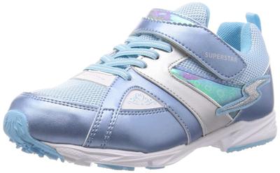 Für Regen und SS 2E [Superstar] Sneaker, Wasserdicht, Mädchen, 16-25cm, Kinder, glänzend, J7135AZ, Sax, 18.0 cm,