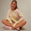 2025 Floral Jacquard Ribbed Cuff Women's Knitwear – Casual Long-Sleeved Sweater