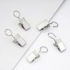 100Pcs Stainless Steel Window Curtain Clips Opening/Closed Mouth Drapes Clamp  for Tapestry