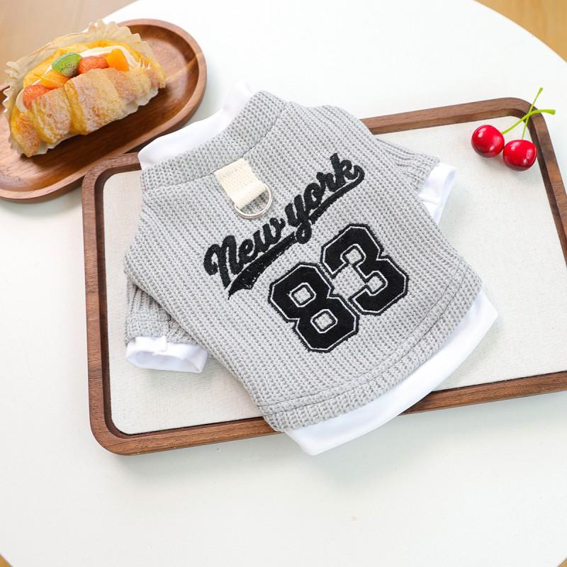 Pet Winter Hoodie Small Dogs Puppies Warm Comfortable Two-Piece Style New York Design