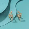 High Quality Silver Color Clip Earrings Jewelry Simple Lines Snake Earrings For Women Girl Gift Brincos Pendientes De Prata