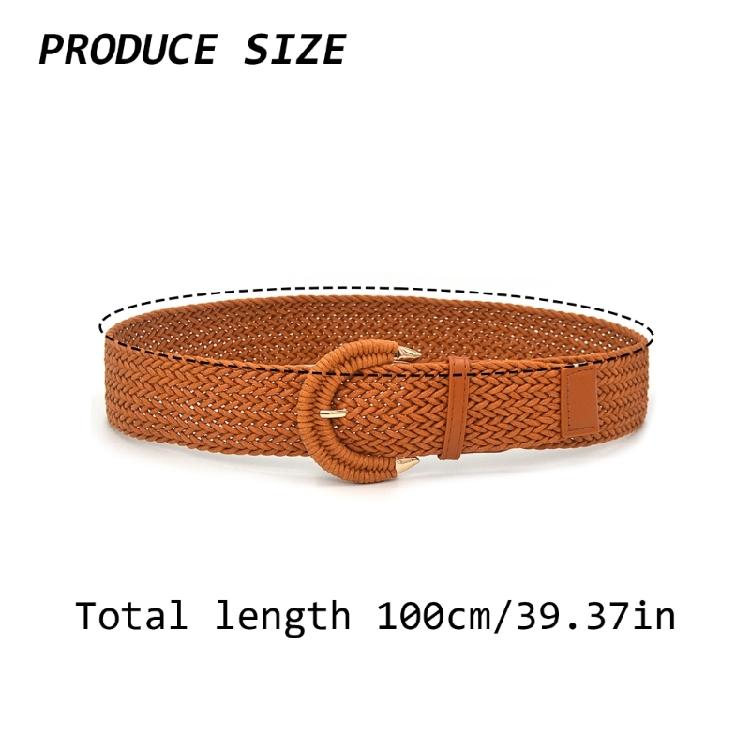 Stylish Waist Sash Bohemian Belt Edged Semicircle Clasp Waist Girdle Adjustable for Maxi Dresses and Summer Styling