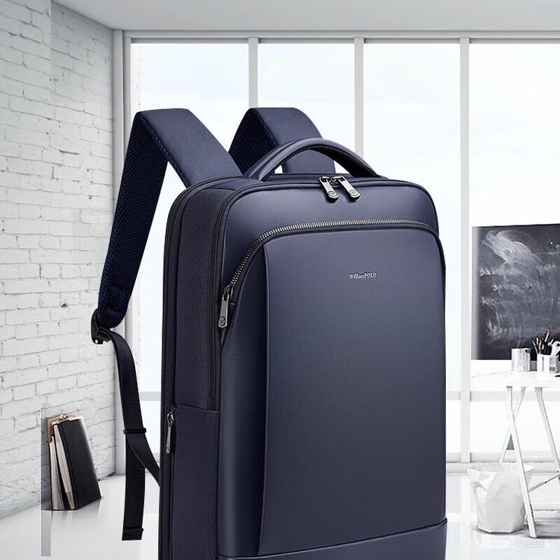 WILLIAMPOLO Men s Business Laptop Backpack One Size