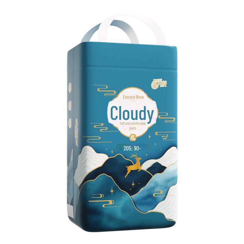 Encore Antibacterial Large Sanitary Napkins: Breathable, Leak-Proof Cotton Sleeping Pants for Menstrual Periods.
