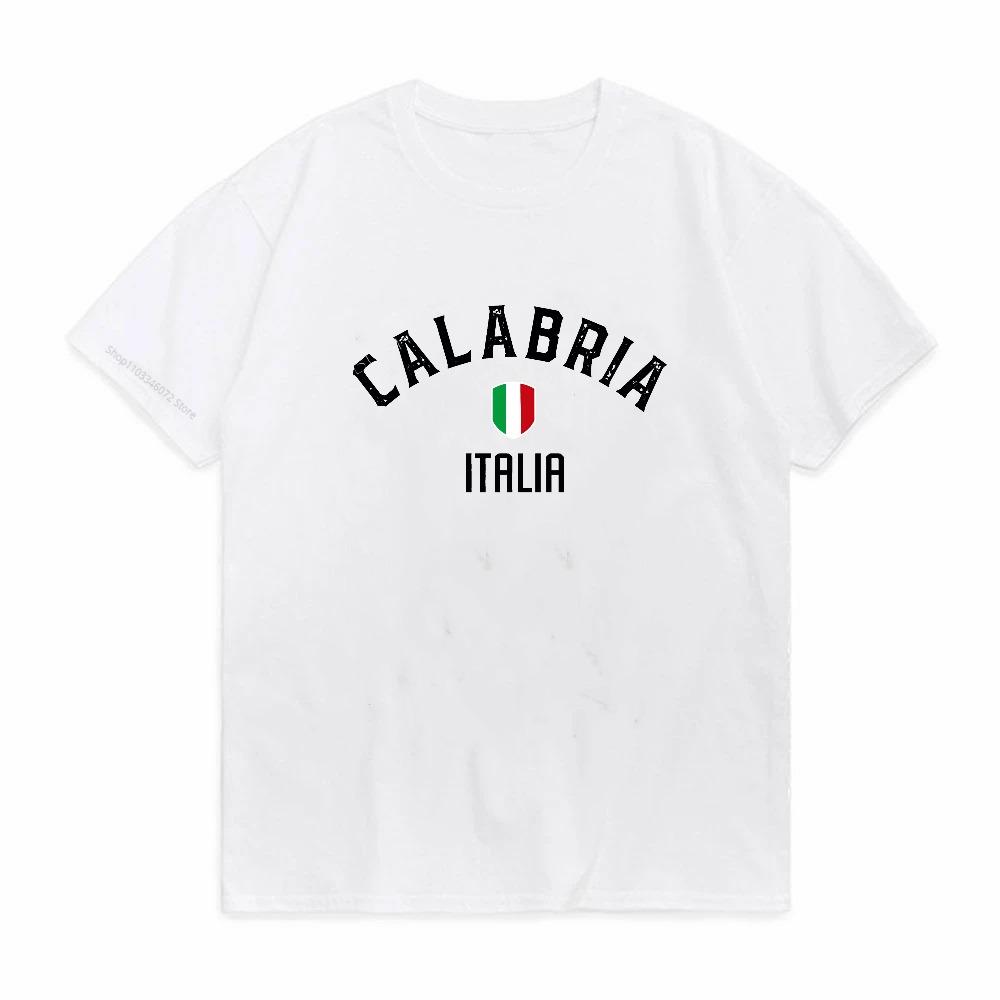 Calabria Italia Maglietta Calabria Vacanza Orgoglio Souvenir Italia Italiano Italia Usurata Bandiera Destinazione Grunge Girocollo T-shirt