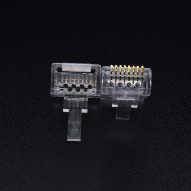 20/50/100pcs Cat6 Cat6e RJ45 Connector Module Plug 1000Mbps Ethernet Cables Adapter Gold Plated Network Crystal Heads