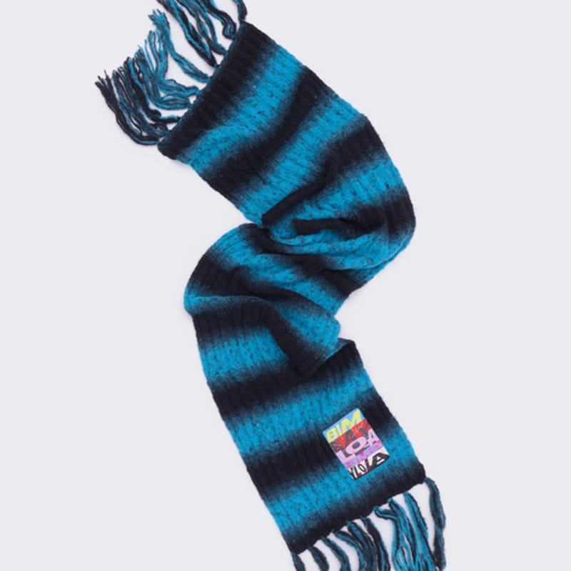 

BIMBA Y LOLA [22FW] BIMBA Y LOLA Blue Striped Knit Muffler B226JII035BLF Blue_FREE