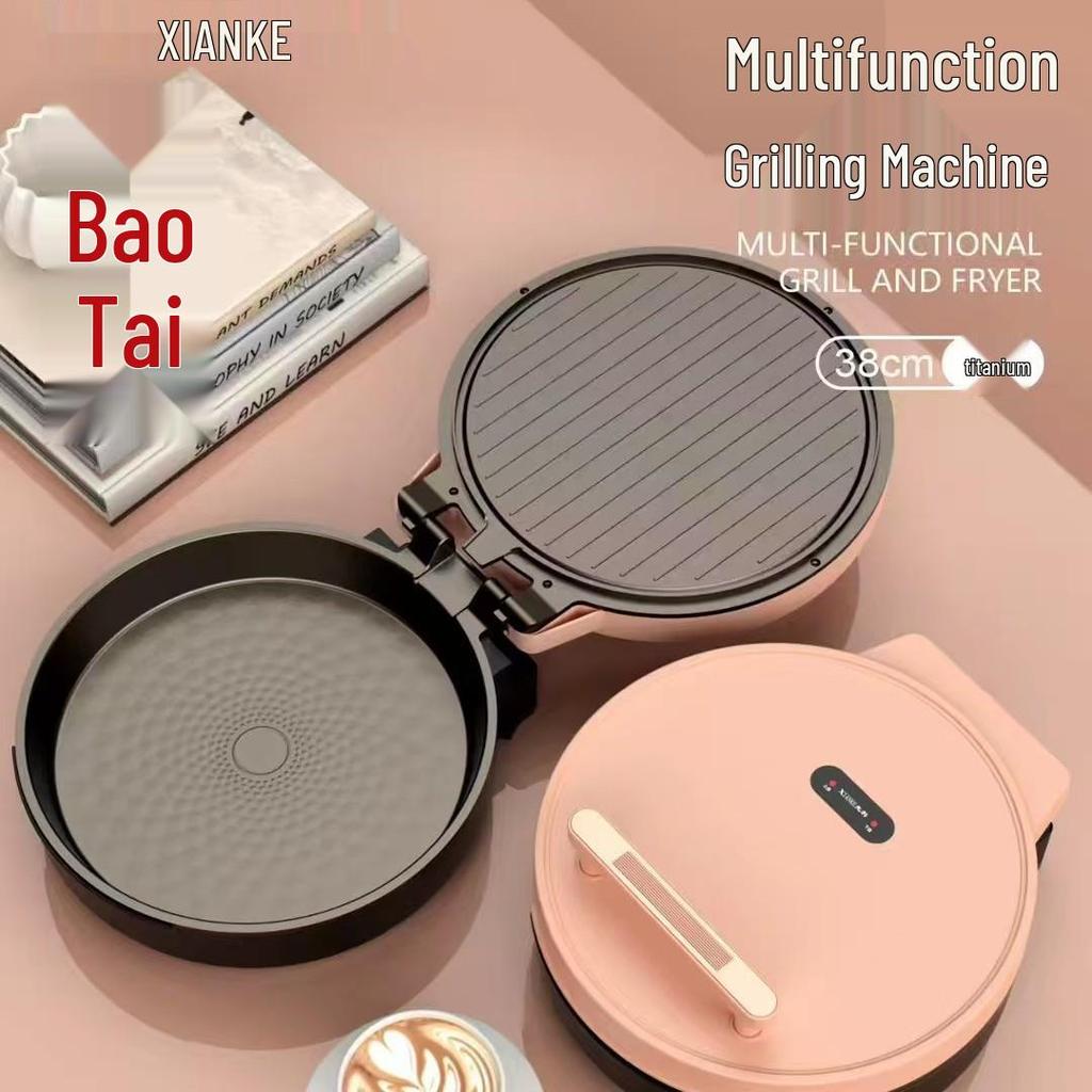 Xianke Multifunctional Electric Cake Maker & Grill with Non-stick Double-sided Heating Titanium Alloy Plates