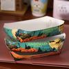 12pcs Sturdy Halloween Party Tray Rectangular Snack Paper Boxes Cookie Tray  Halloween Party