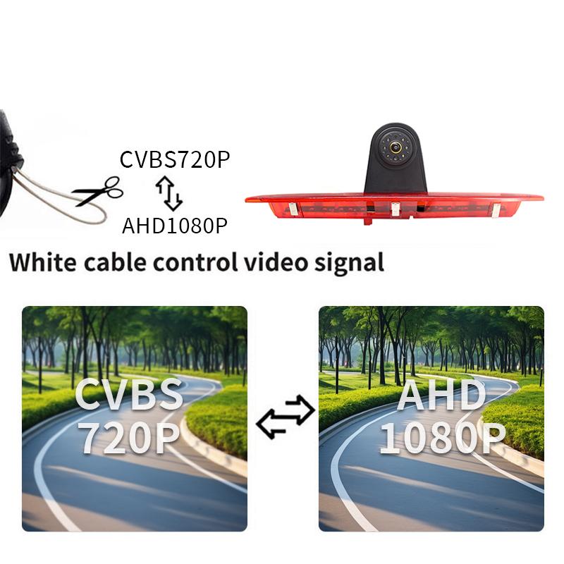 AHD 1080P Car Brake Light Rear View Reverse Camera For Ford Transit van 2015-2020 Waterproof Night Vision Backup Camera 12 V
