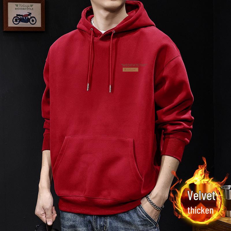 Men's Heavyweight Oversized Retro Hoodie: Perfect for Fall & Winter