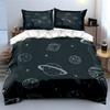 Space Theme Bedroom Decor Set Soft Comfortable Duvet Cover Bedding Set Included 1*Duvet Cover & 2*Pillowcases, Gift