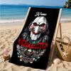 Custom Name Horror Holiday Mashup Beach Towel Microfiber Beach Towel, Lightweight and Quick-Dry, for Summer Travel, Swimming Pool Gift
