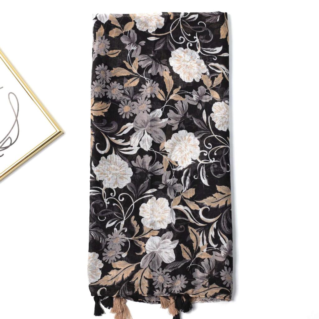 2024 Frühling und Herbst Winter Neue Baumwolle und Hanf Langen Dünnen Schal Reise Vielseitig Sonnenschutz Warmen Schal Für Frauen