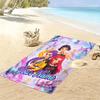 Custom NamePrincesses, Stars, Music Beach Towel Soft Microfiber Summer Towel Quick Dry Absorbent Towel for Beach Swimming Pool Travel
