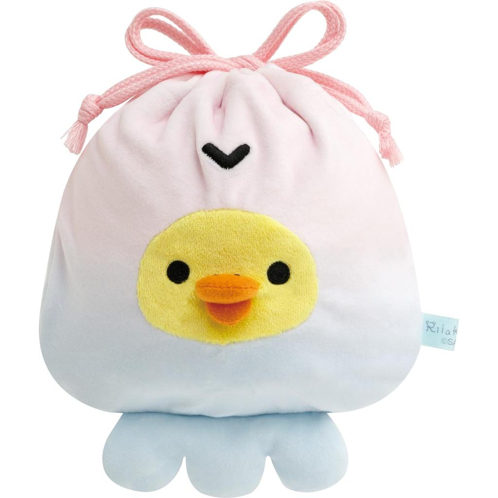 San-X Rilakkuma Plush Drawstring Purse Kiiroitori (Jellyfish) CA54502