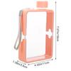Bouteille d'eau plate réutilisable en matériau PP étanche légère portable pour le sport, la forme physique, l'extérieur, le vélo, le camping, le voyage, élégante