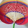 Bamboo Hand-woven Fan Chinese Style Heart Shaped Fan Home Decoration Palm Leaf Fan  Summer