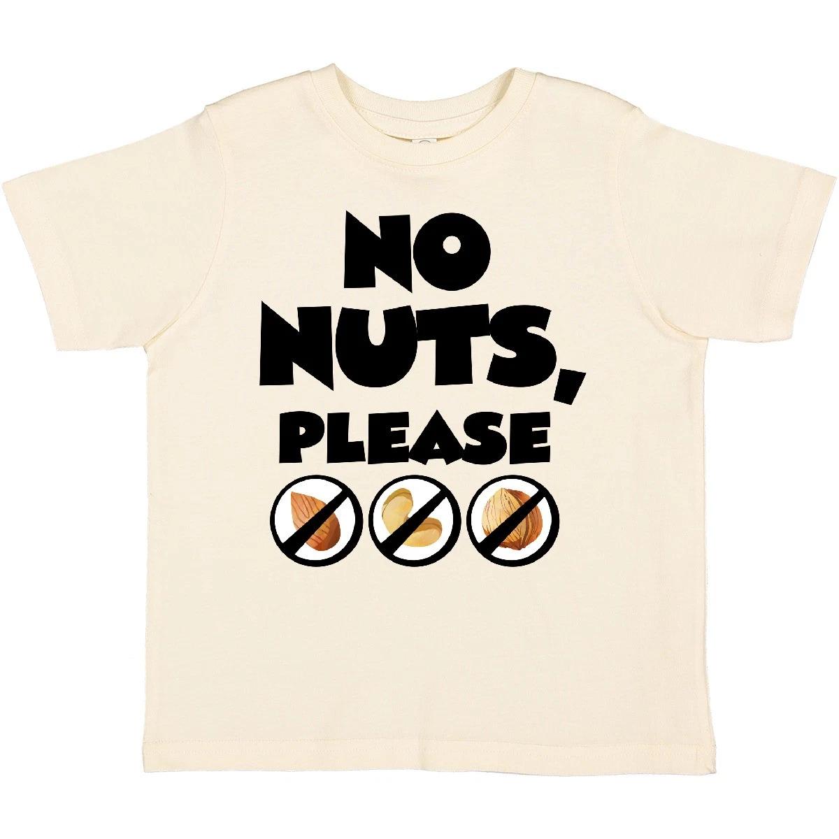 

Inktastic No Nuts, Please- Tree Nut Food Allergies Toddler T-Shirt Awareness May 160