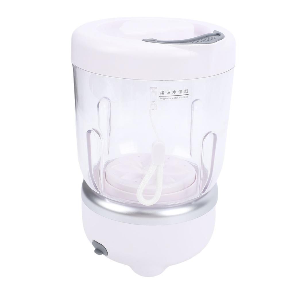 Underwear Washing Machine White Color 3 Modes Foldable 1.6L Portable Cordless Underwear Washer