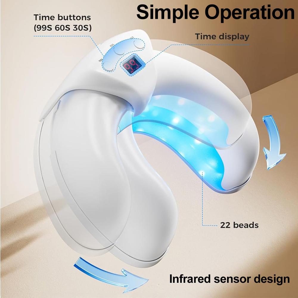 Nail Laser Fungus Device for Multiple Toenails & Fingernails Nail Repair Solution for Damaged and Discolored Nails for Home Use