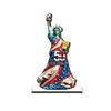 Independence Day Wooden Table Sign, Patriotic Statue of Liberty Gnome Star Freedom Decor, Table Centerpiece for Holiday Party, Fourth of