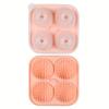 3D Sports Ball Silicone Ice Cube Tray, Football Basketball Golf Ball Mold for Whiskey Cocktails Party, Food Grade BPA-Free