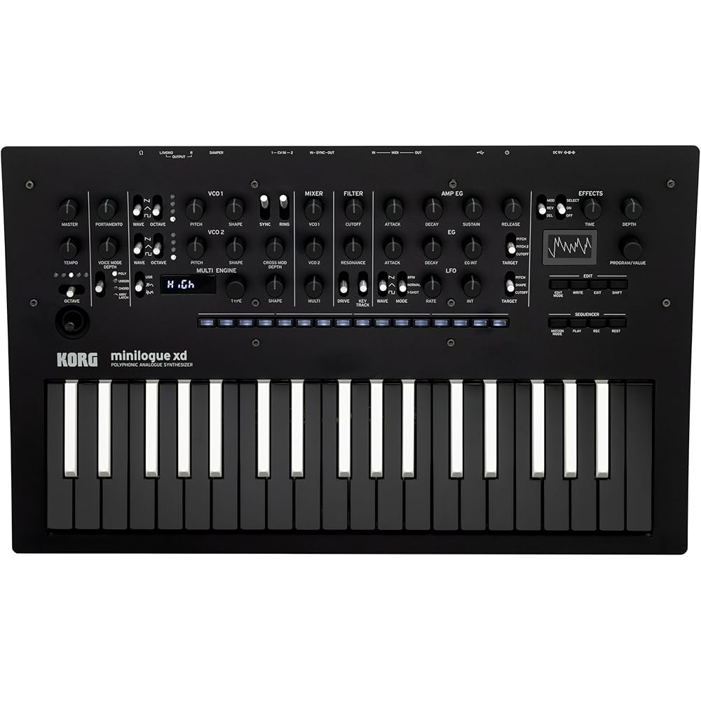 KORG Minilogue Xd 37 Key Inverted Color Limited Edition Polyphonic Analog Synthesizer, 16 Step Se...