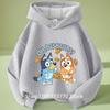 Sudadera con capucha azul de Bluey para niña, Otoño Invierno, Cálida, Suave, Jersey, Cómoda, Prenda superior diaria para niños