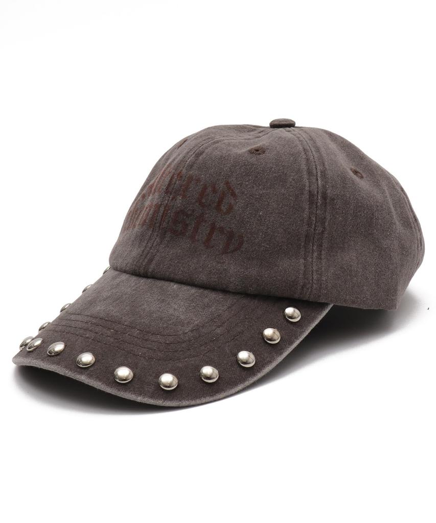 WEGO Pigment Stud Korean Street Size Brown Cap, Style, Gift, Women's, F,