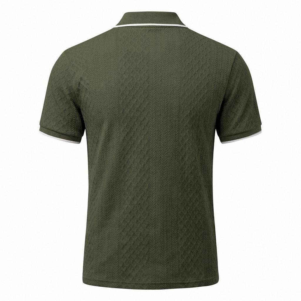 Mens Casual Shirts Short Sleeve Zipper Polo Shirt Lightweight Mens Summer Shirts Comfortable Fit Shirt Mens Casual Style for Everyday Wear