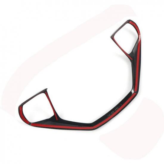 Steering Wheel Switch Button Trim 1* For Ford Explorer -23 Blue Carbon Fiber