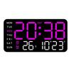 Large Digital Wall Clock Temp Date Week Display Remote Control USB Powered Table Wall-mounted Dual Alarms LED Clocks