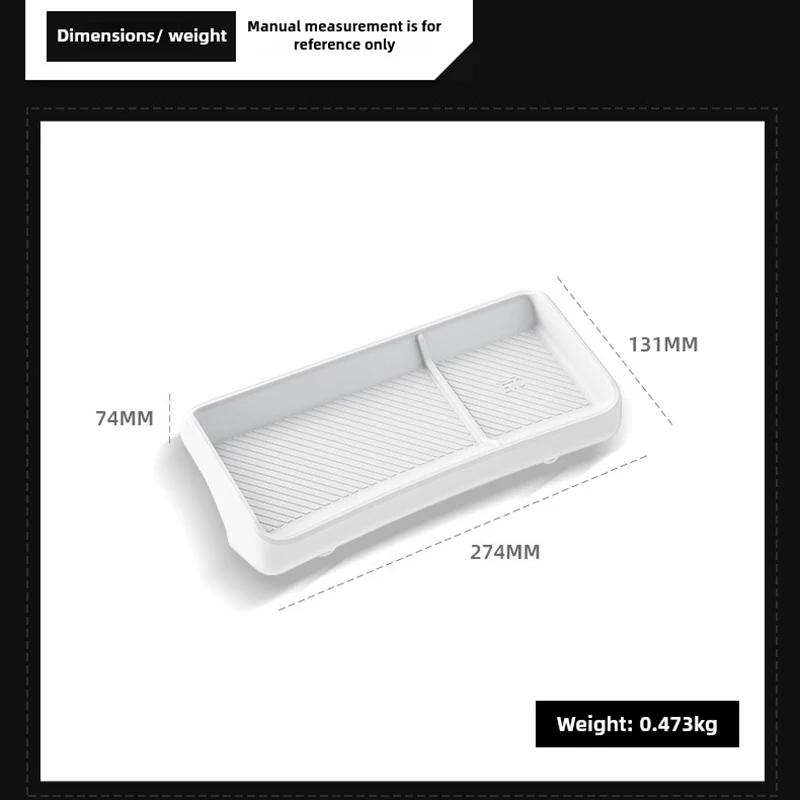For Tesla Model 3 Y YL Juniper Highland 2025 2026 Dashboard Storage Box Central Control Screen Rear Organizer Tray ETC Tissue