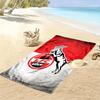 Asciugamano da Spiaggia con Stampa FC KÖLN, Asciugamano Grande Morbido Asciugatura Rapida per Spiaggia Campeggio Nuoto