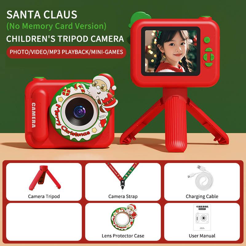 New Children's Digital Camera 1080P High-definition Recording Front And Rear Dual Cameras Cartoon Kids Camera Toy Gift