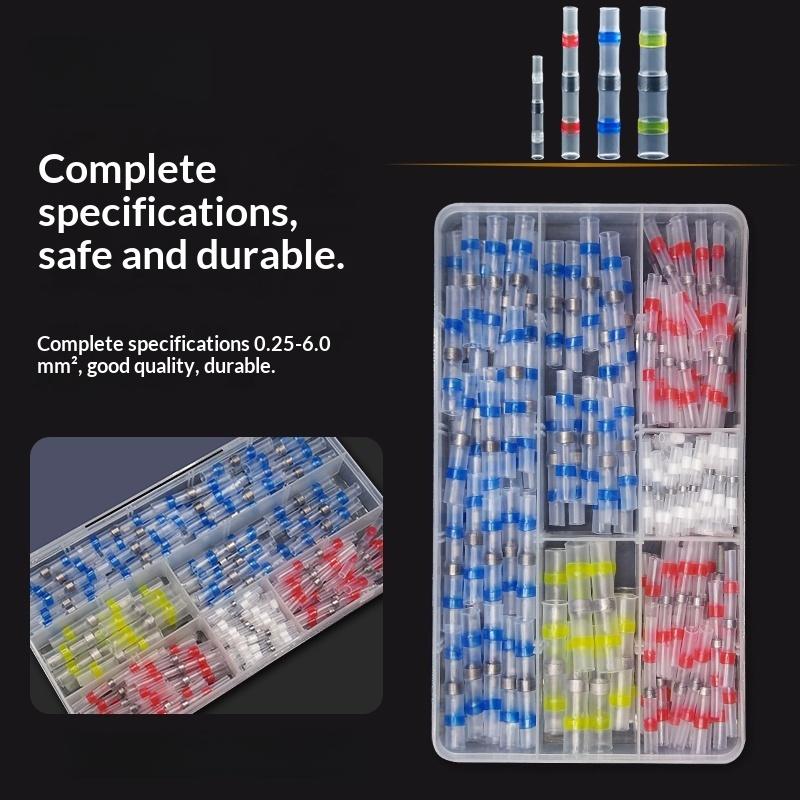 50/70/100 st Elektrisk Koppartejp Lödstrumpa Vattentät Lödningstätning Tennring Värmekrympande Stumtrådskontakt Terminal