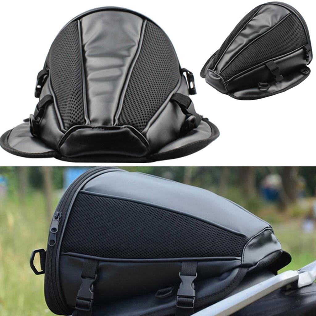 Motorcycle Bag Large Capacity Anti Skid PU Waterproof Lightweight Motorbike Tail Bag