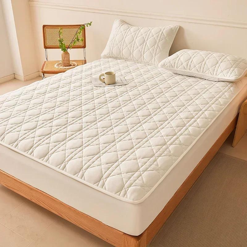 A-Class Cotton Mattress Protector - Waterproof, Antibacterial, Hypoallergenic, Ensure a Healthy and Cozy Sleep Environment