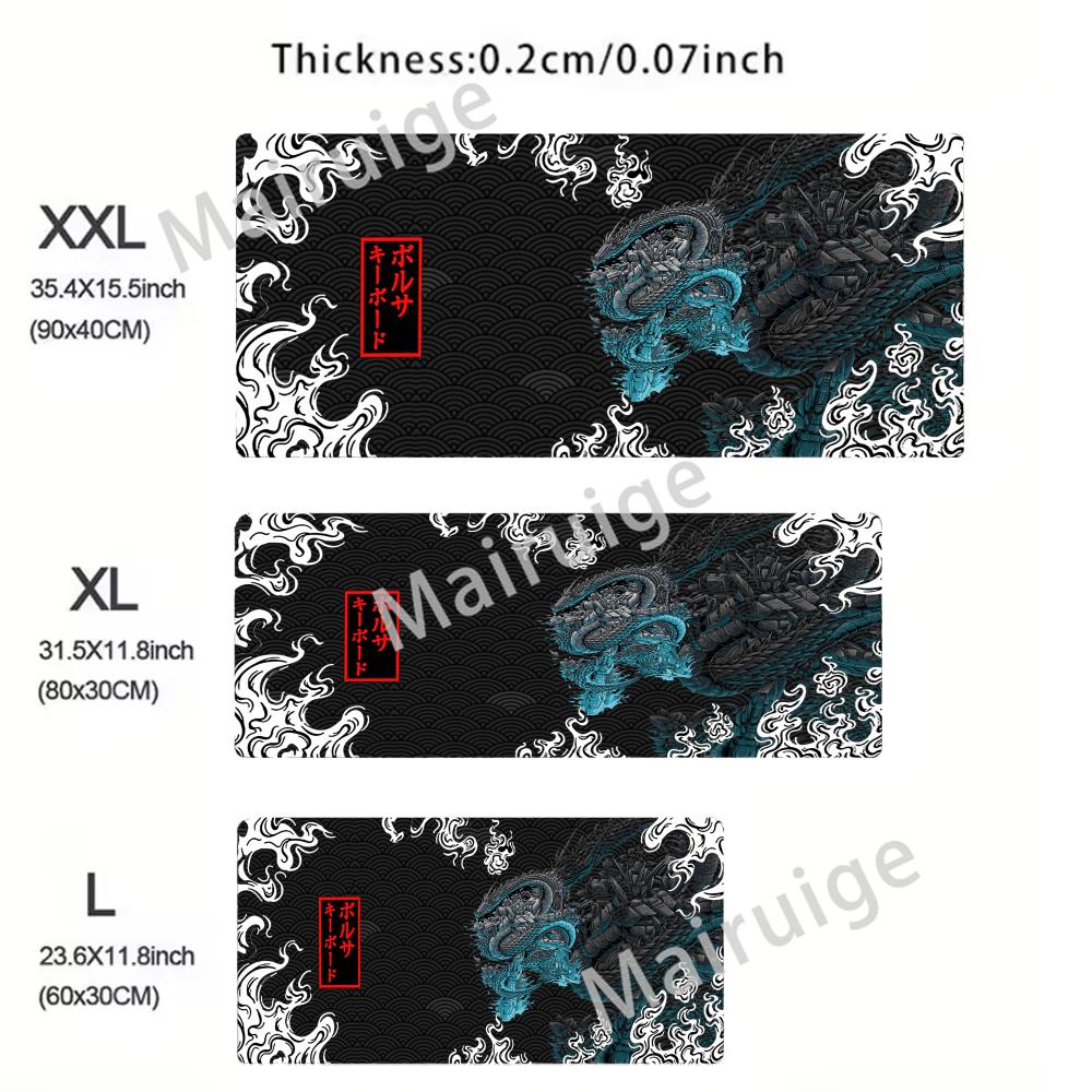 Large Dragon Mousepad Gamer Office Mouse Pad Gaming Room Accessories Desk Mat XXL Art Keyboard Mats Multiple sizes Mausepad Mats
